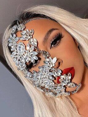 Rhinestone Masquerade Mask